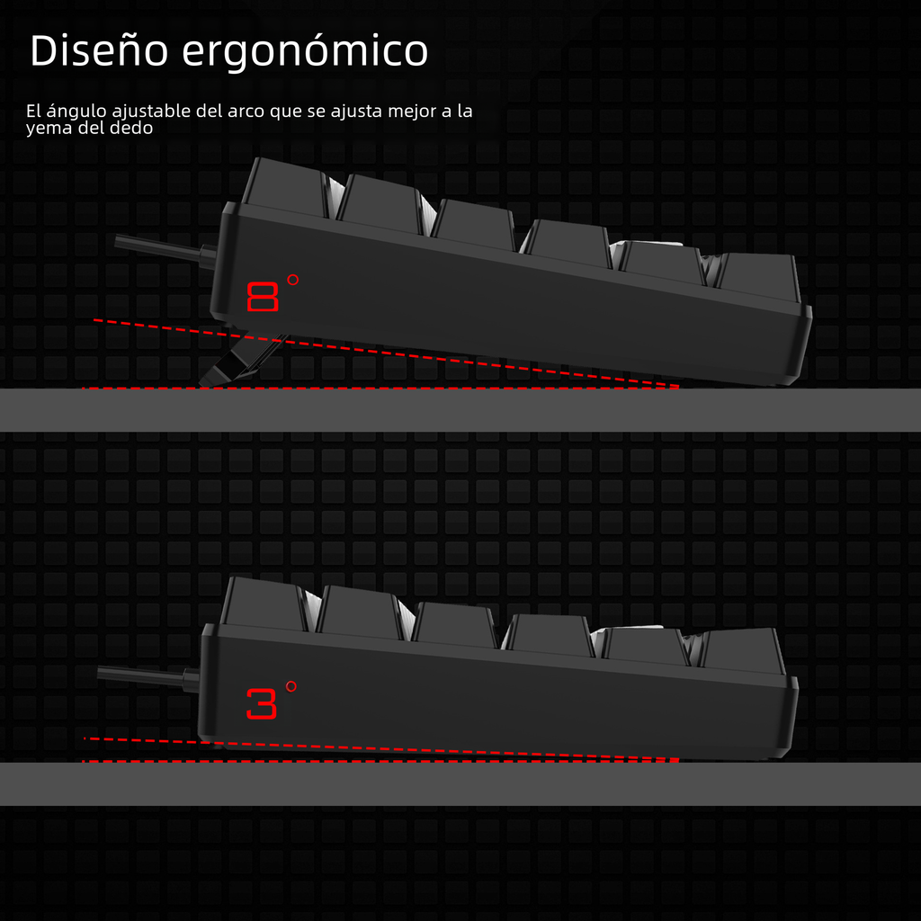 RGB Compact Gaming Keyboard - 84 Key Design